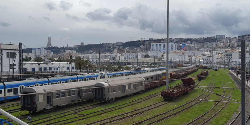 Gare d’Agha (Alger), site pilote de l’atelier collaboratif sur la revalorisation du patrimoine foncier ferroviaire<br />©ID&S pour l’Agence française de développement